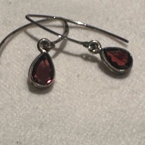 Elegant Silver and Amethyst Earrings and silver earrings. Sale is for 2 pair